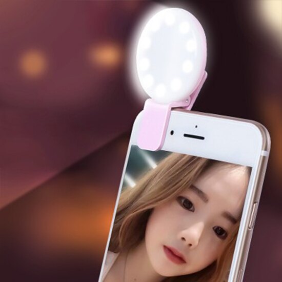 手機 補光燈 抖音神器 直播 拍照 美顏 美肌 安卓蘋果 道具 自拍 燈光鏡頭 手機通用 USB充電 自拍燈 LED燈 手機燈 美顏手機補光燈•MY COLOR•【P92】
