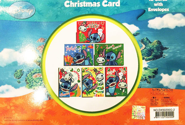 【卡漫城】 史迪奇 聖誕節卡片 ㊣版 聖誕卡 耶誕卡 一組有12張入 星際寶貝 Stitch 醜ㄚ頭 獨眼怪