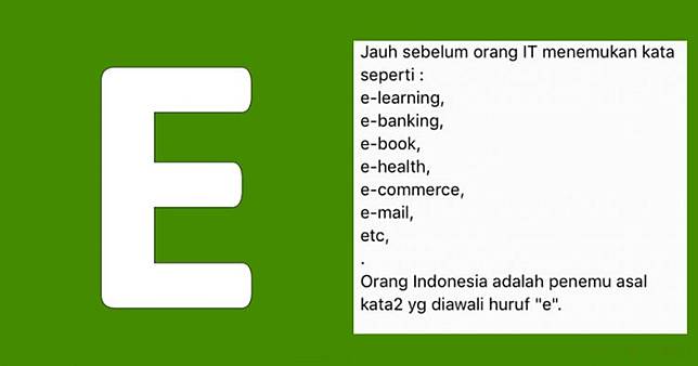 Definisi 10 Kata Berawalan Huruf E Ini Kocak Abis