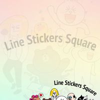 Line Stickers Square