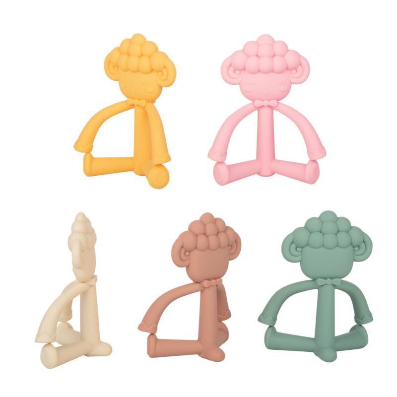 嬰兒牙膠 立體矽膠動物咬膠 寶寶出牙磨牙玩具 兒童咬咬樂【IU貝嬰屋】