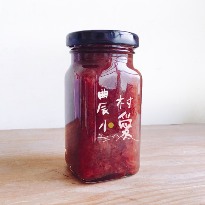【台灣農業讚】農村小愛-有機草莓果醬 (130g/瓶) *1瓶，免運