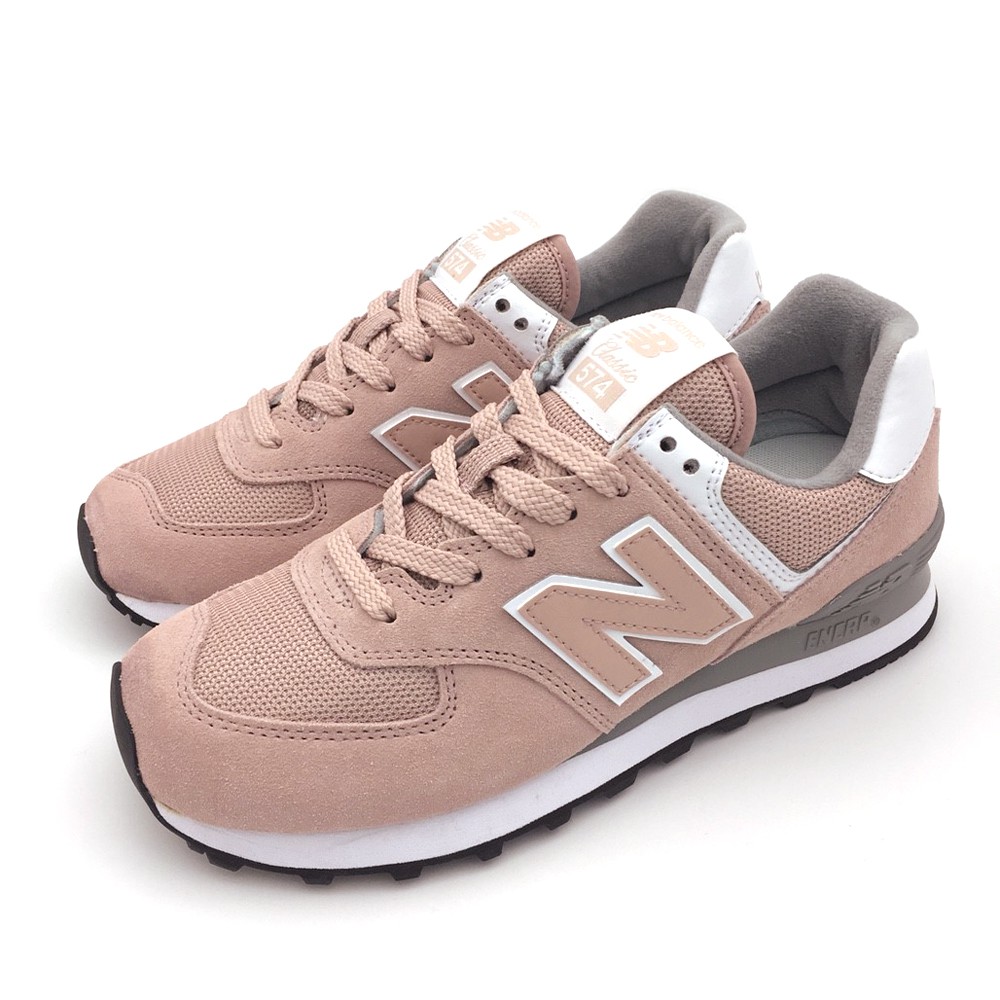 NEW BALANCE -574系列 復古休閒鞋 WL574UNC-B-粉