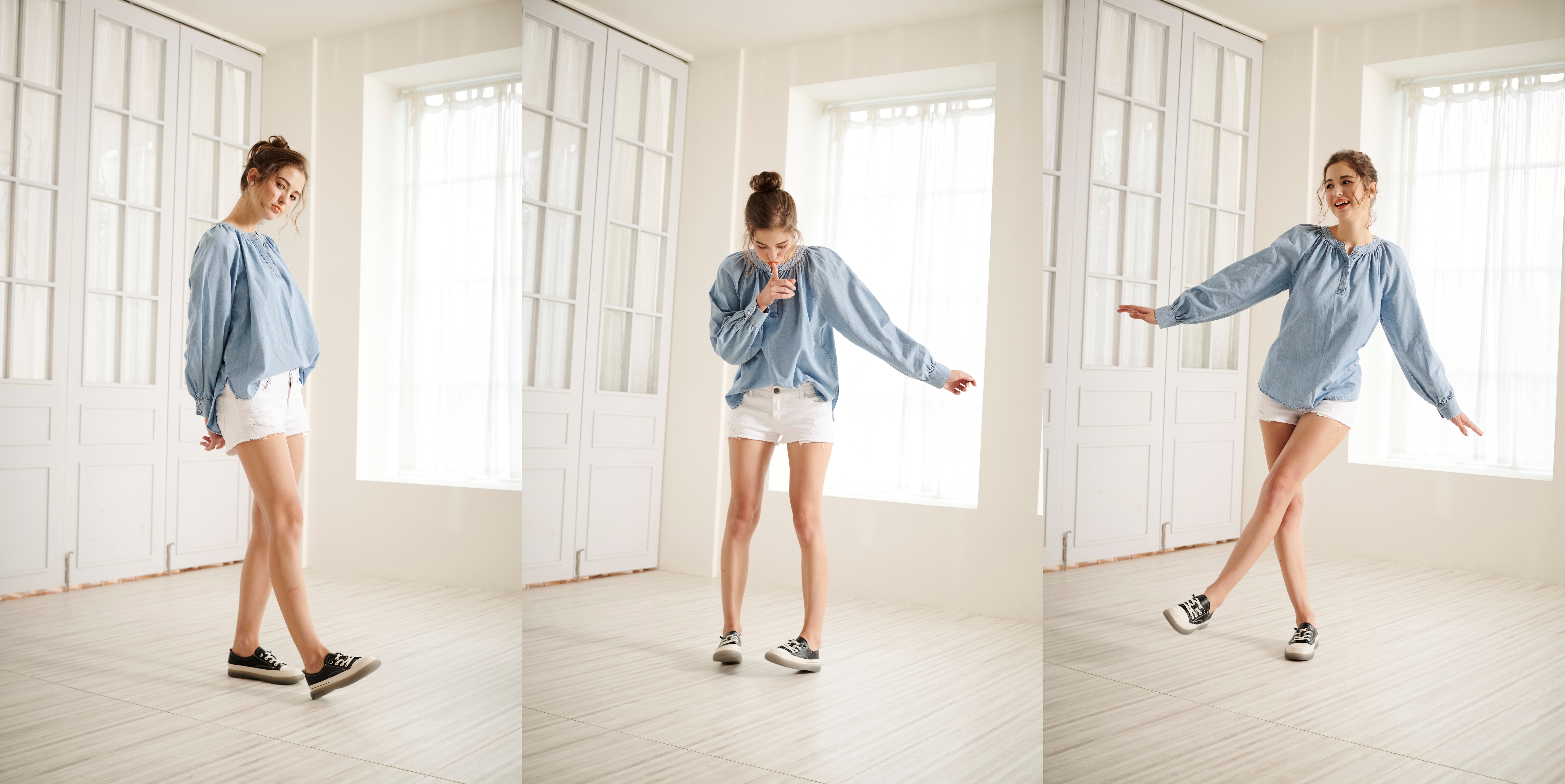 【DK 氣墊鞋】經典撞色免綁帶休閒女鞋 63-2027-90 黑色