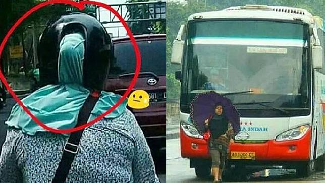 10 Tingkah Kocak Emak-Emak Saat di Jalan, Bikin Ngelus Dada