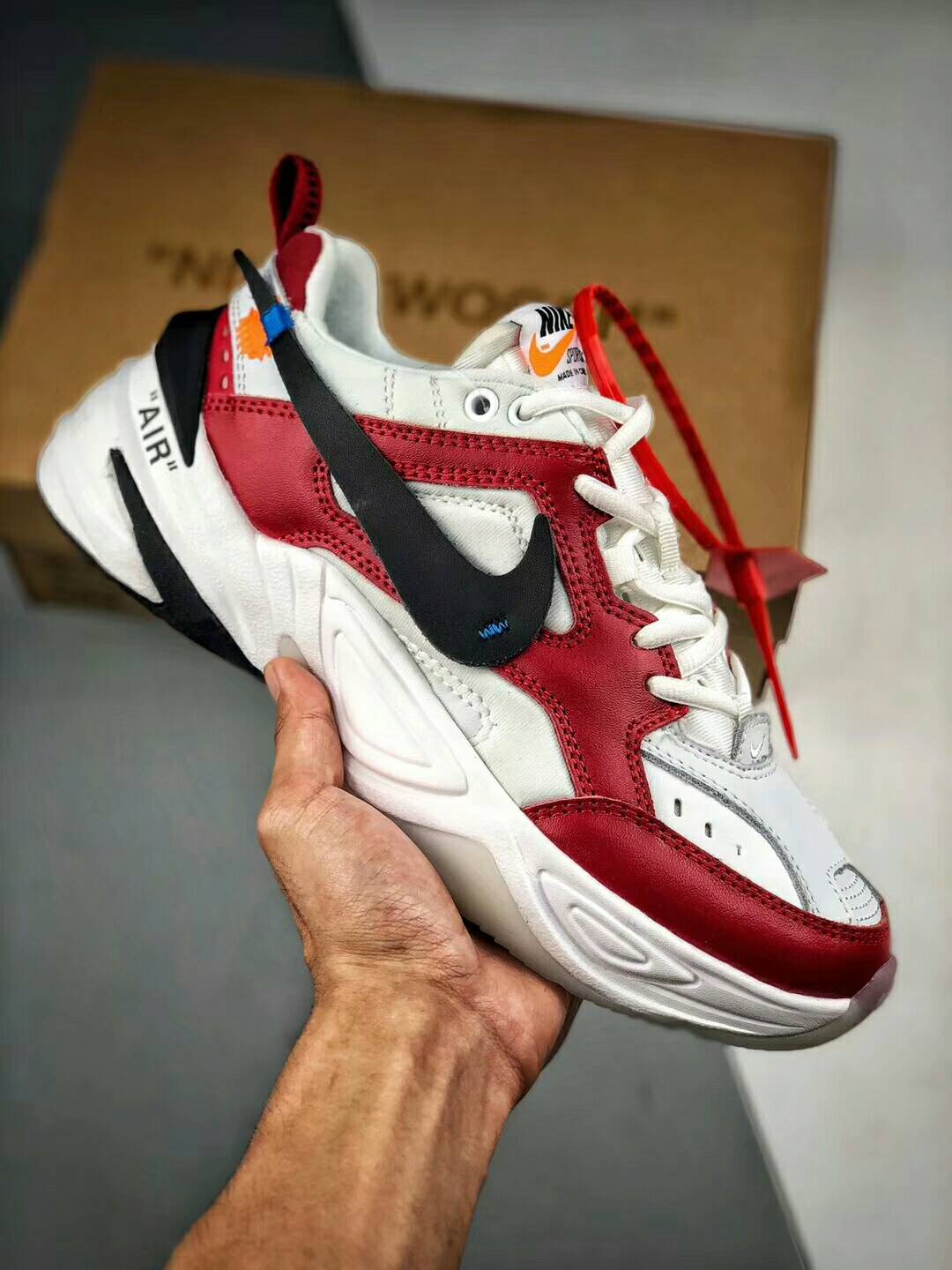NIKE M2K Tekno x Off White 定制聯名 情侶款