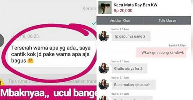 10 Chat absurd cewek beli barang di olshop ini bikin ngakak geregetan