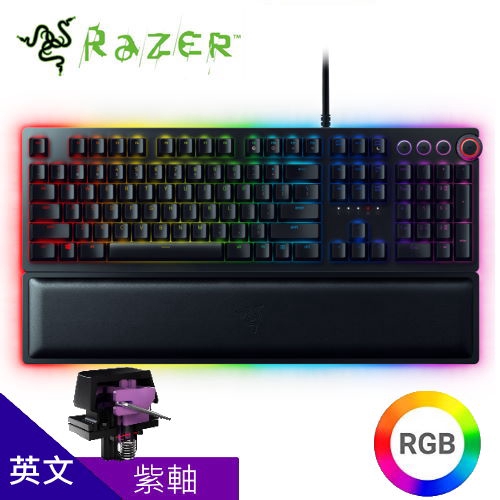 多功能數位鈕與媒體控制鈕品名 / 規格：【Razer 雷蛇】Huntsman 獵魂光蛛 菁英版 (英文版)特色：全新 Razer 光學機械軸 – 輕巧又有回彈感特色：內建記憶體外加雲端的混合式儲存空間