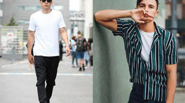 夏天就是要穿白素T啊！3種男生白T穿搭術讓你帥好帥滿