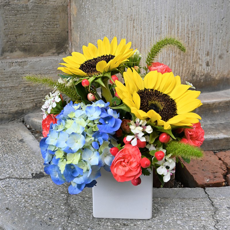 日本花藝 日系鮮花花禮-繡球花日式桌花 日式盆花 快速出貨 鮮花