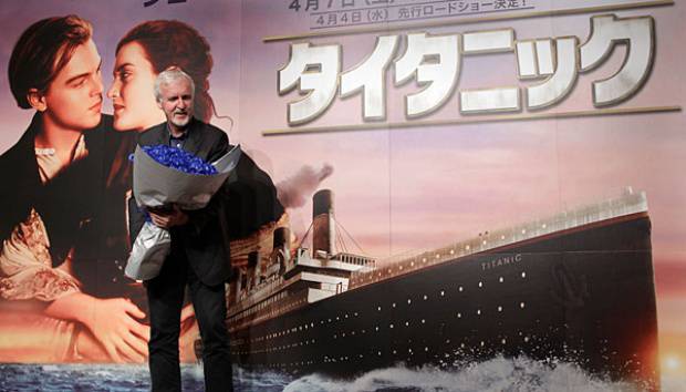 SutradaraA film Titanic, James Cameron saat menghadiri konferensi pers mengenai peluncuran film Titanic 3D di Jepang. AP Photo/Shizuo Kambayashi