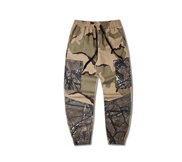 FINDSENSE H1夏季 日本 新款 男女 嘻哈 潮牌 個性迷彩 寬鬆長褲