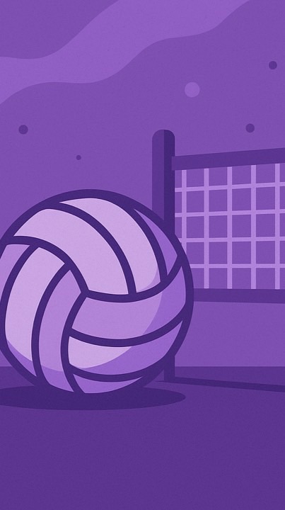 วอลเลย์บอลสีม่วง 🤍💜