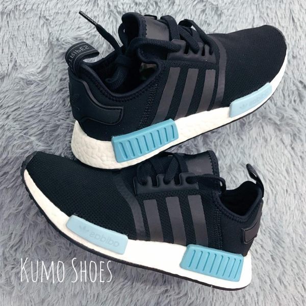 ADIDAS ORIGINAL NMD R1 黑藍 水藍 網布 運動 球鞋 BY9951