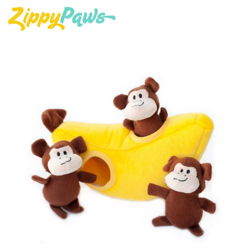 【美國Zippypaws】藏寶益智玩具-猴子愛香蕉