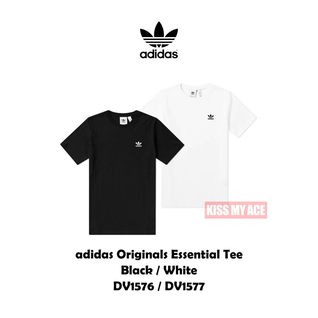 adidas Originals Tee DV1576 DV1577 黑 白 電繡 素T 小Logo 厚 現貨