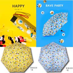 迪士尼抗UV黑膠晴雨傘