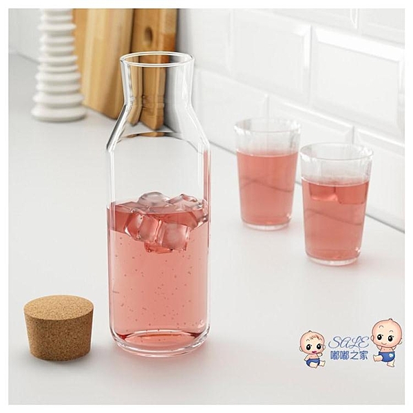 密封附軟木塞玻璃瓶果汁瓶咖啡豆泡酒瓶熱水瓶罐酵素瓶子