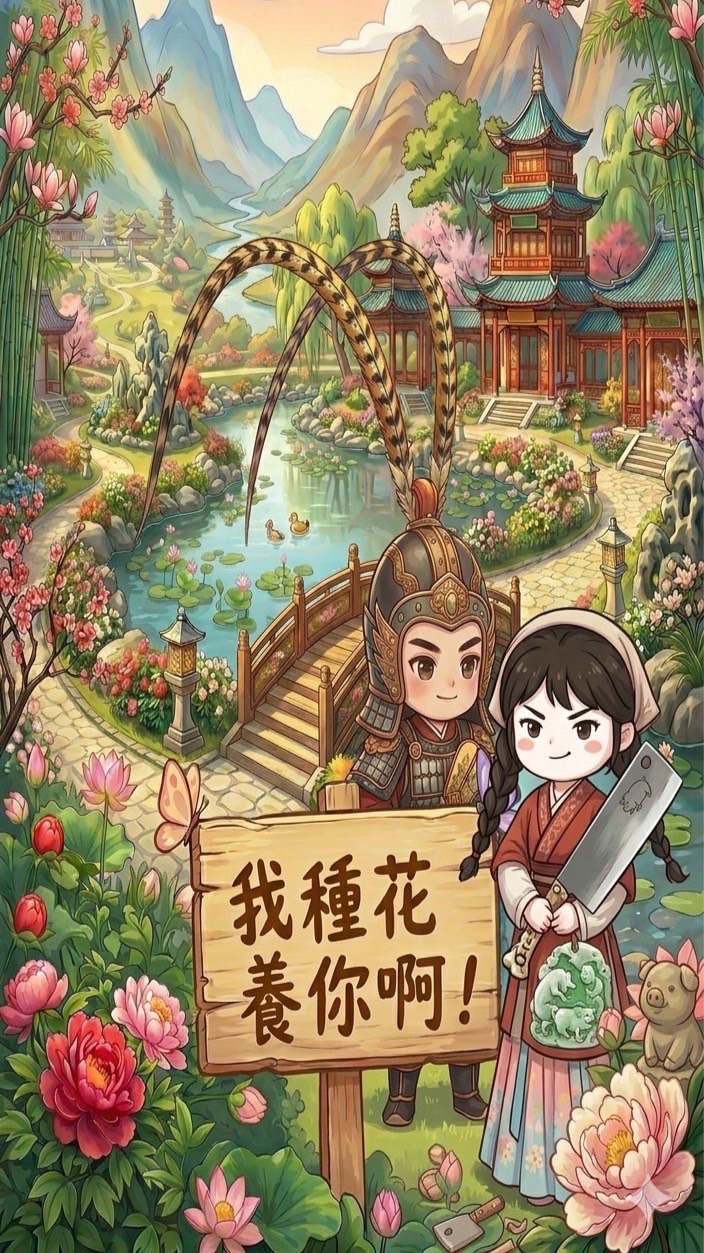 我種花養你啊！