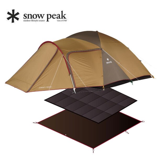 日本 snow peak/Amenity Dome 六人寢室帳 L + 六人帳篷專用泡棉墊地布組/SDE-003RH / SET-121。1色。日本必買 日本樂天代購(68688*11)。滿額免運。人