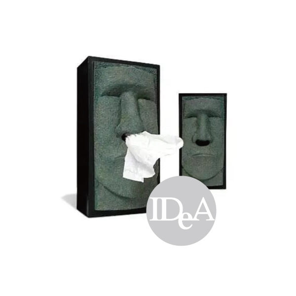 IDEA KUSO摩艾石像面紙盒 復活島 居家生活 禮物 送禮 生日 辦公 創意 搞怪 紙巾 擺飾