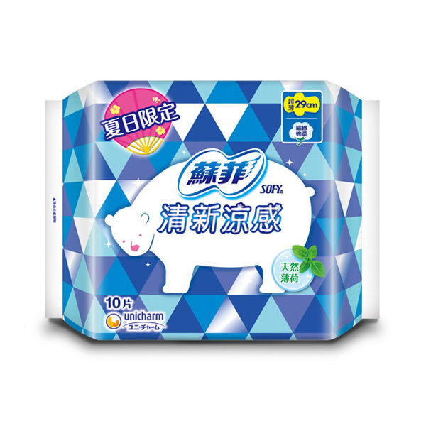 蘇菲清新涼感衛生棉29cm10片 【康是美】