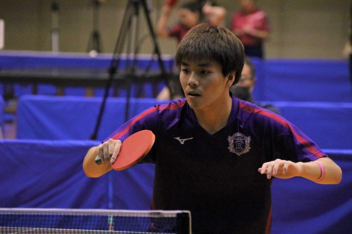 男子 同志社大 ルーキーが躍動 昨秋2位の関西学院大下す 関西学生卓球リーグ1部