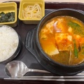スンドゥブチゲセット - 実際訪問したユーザーが直接撮影して投稿した豊洲韓国料理コリアン・キッチン ポジャギ ららぽーと豊洲店の写真のメニュー情報