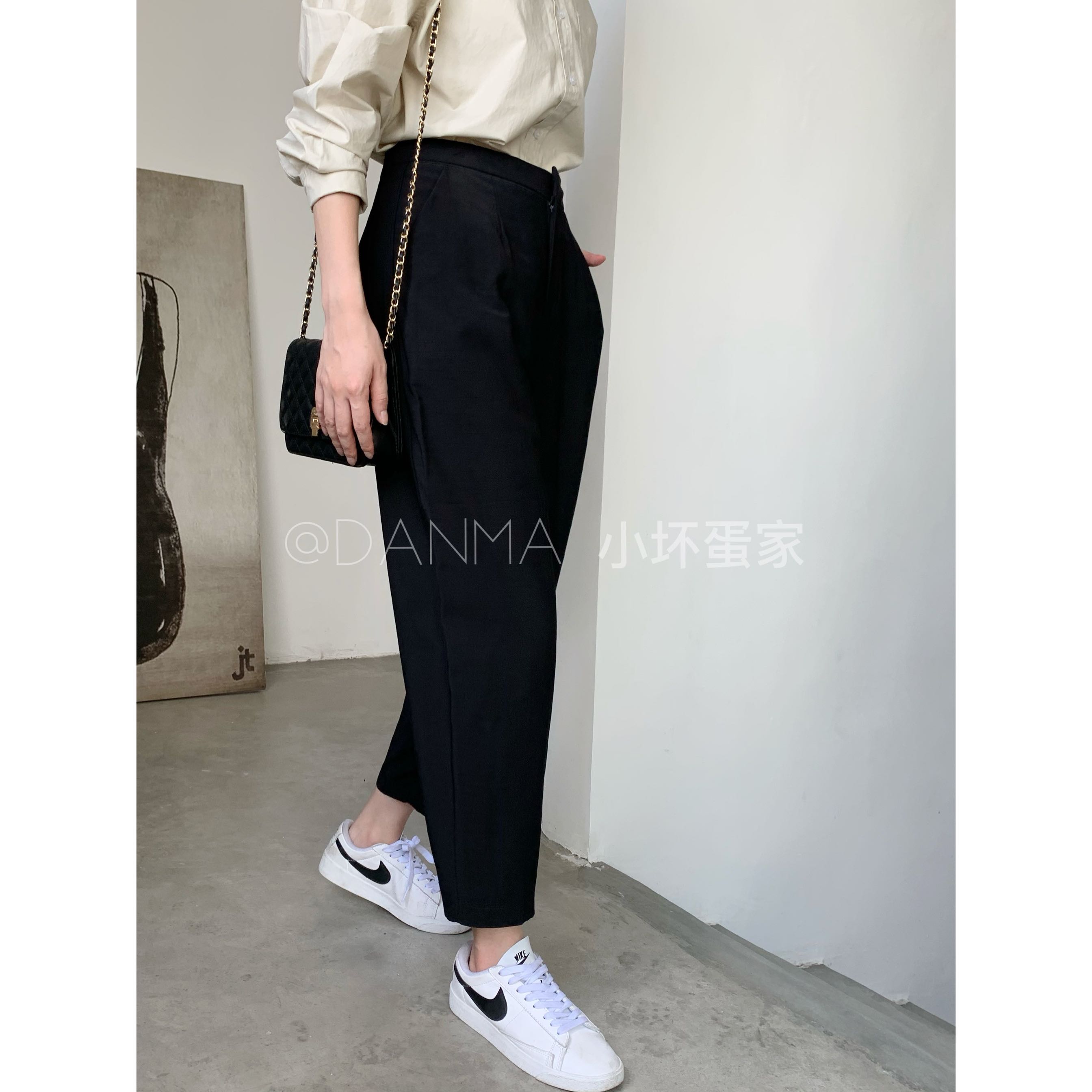 亞麻洗水。自留三色太好穿！休閑褲 哈倫褲 煙管褲九分女初秋Ⅸ新款