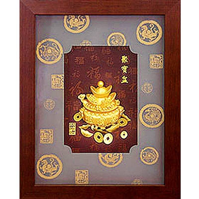 開運陶源【純金聚寶盆 聚財庫】命理節目老師推薦