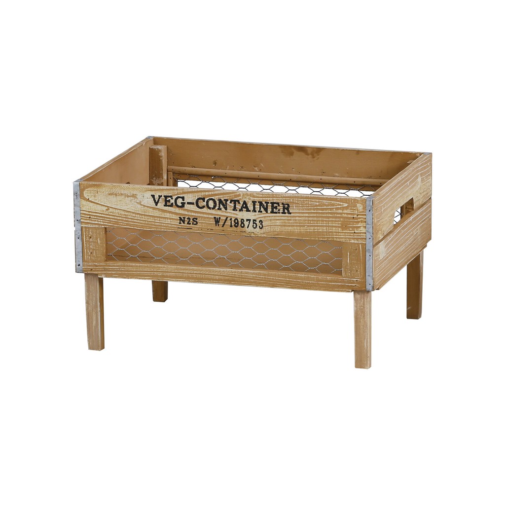 尺寸：40x30xH22.5 cm 材質：木製產地：中國，日本監製進口地：日本★購買注意★我們販售鄉村復古仿舊的商品都會仿舊舊的感覺但保證是全新商品，而非二手商品請您放心購買☺☺木質商品皆會因木紋和木