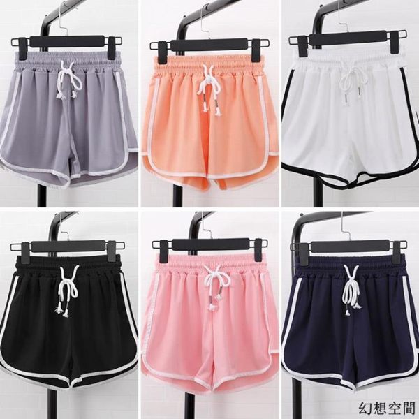 運動短褲 外穿 居家 睡褲 休閒 高腰 寬鬆 韓版 顯瘦