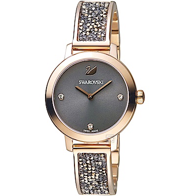 原廠公司貨生活防水50M簡約兩針顯示璀璨水晶鑲飾錶帶不鏽鋼錶殼、錶帶料號:5466205