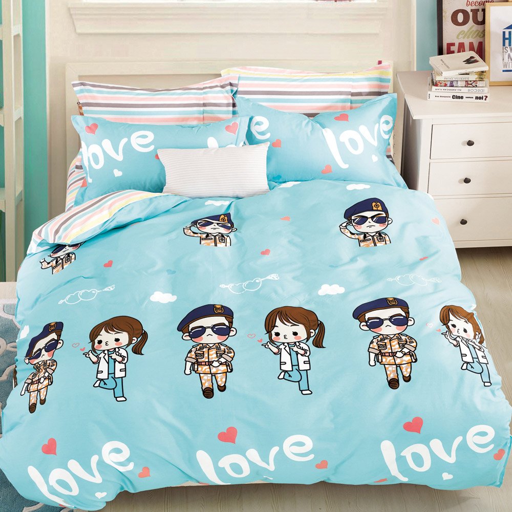 ☆台灣安心寢具標章認證☆100%精梳棉+高規格寬幅布☆精美AB雙版布花設計