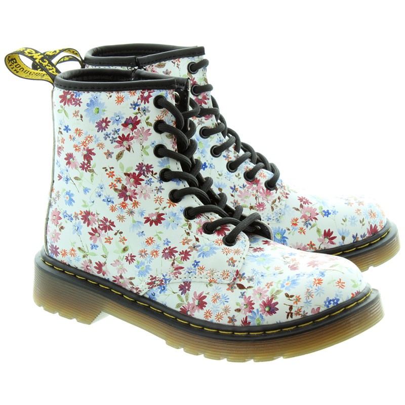 Dr.Martens Delaney Lace Ankle Boots 馬汀鞋 / 中筒靴 (白色小花) 化學原宿