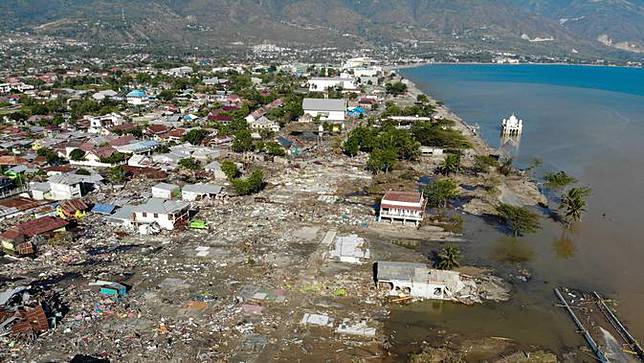 Pandangan Udara Kota Palu Usai Dilanda Gempa dan Tsunami