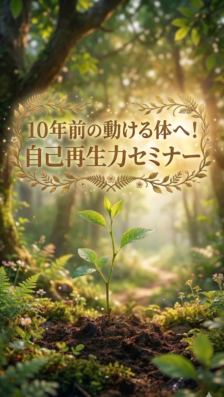 10年前の動ける体へ！自己再生力セミナー
