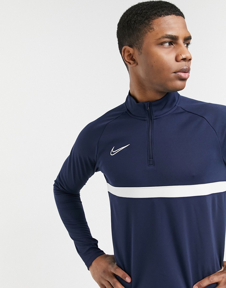 Top by Nike That fresh-kit feeling High neck Raglan sleeves Nike logo embroidery to chest Stripe det