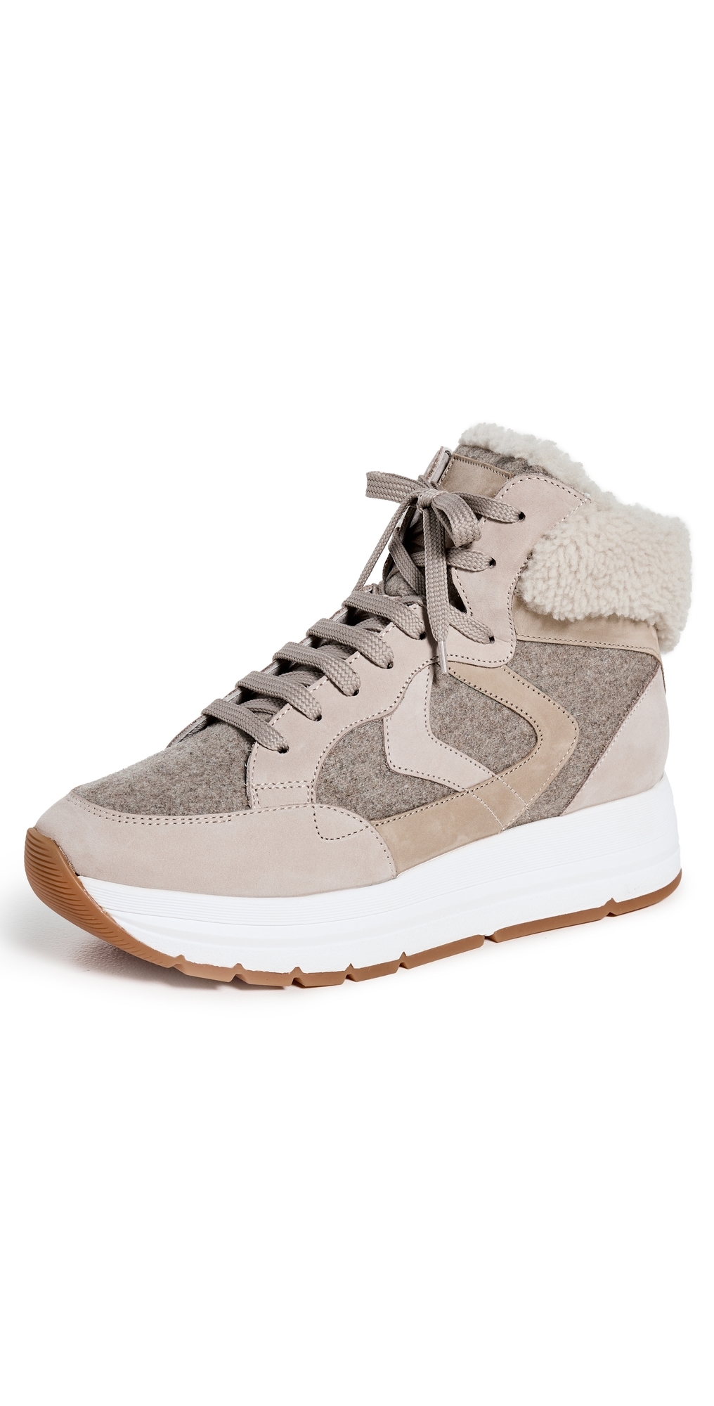 Voile Blanche Maran Flash High 2 Fur Sneakers Cream/Beige 37