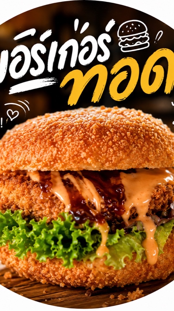 เบอร์เกอร์ทอด🍔
