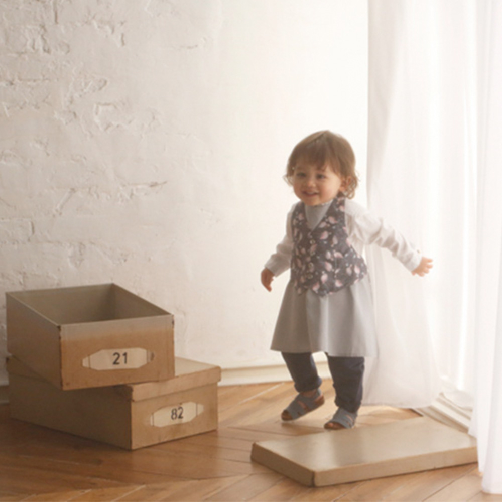 MARLMARL兒童用餐圍裙_男孩 /紅鶴 (Baby 80-90cm)