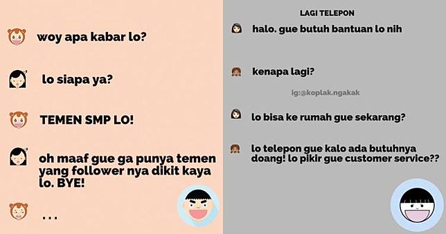 15 Tipe Teman Dilihat Dari Obrolan Lucu Ini Bikin Ketawa Kesel