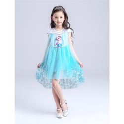 ◎小朋友最愛 冰雪奇緣艾莎 ELSA公主 超質感三層網紗短裙組 前短後長 兩色可選|◎|◎童裝種類:兒童裙類/洋裝童裝款式:兒童短裙適合對象:女童試穿報告:三層網紗超有質感，搭上純棉內裡。請參考尺寸表