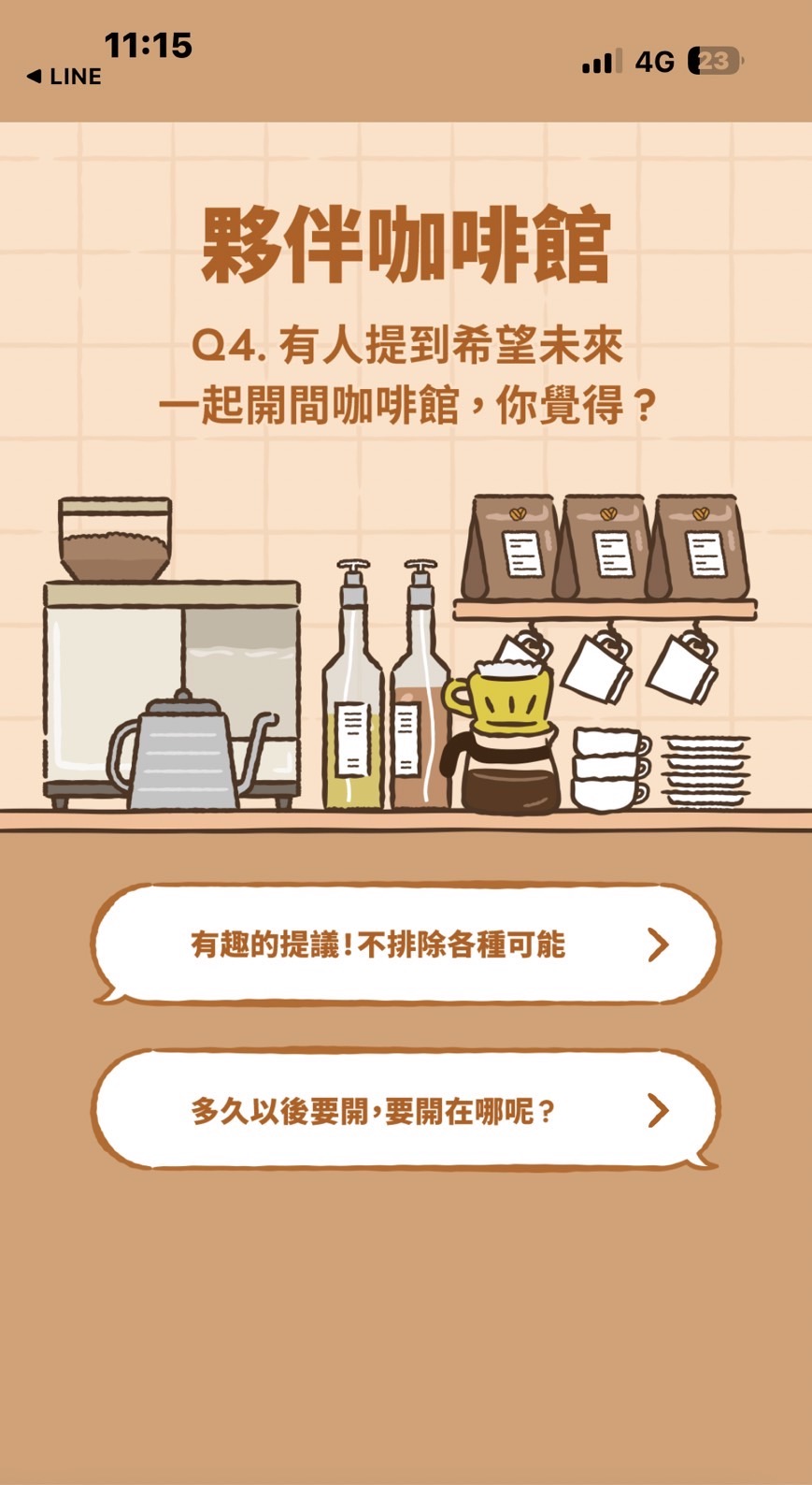 夥伴咖啡館心理測驗