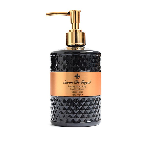 容量/規格: 500ml保存期限: 1095天貨源: 公司貨產地: 土耳其商品資訊: 商品名稱: SAVON DE ROYAL皇家洗手乳（黑珍珠）商品規格: 500ml商品尺吋: 長→80(mm) *