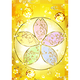 全運気が上がる！金色に輝く桜で運気上昇