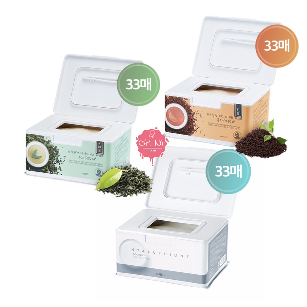 APIEU Daily Mask 每日面膜 綠茶 紅茶 玻尿酸 面膜