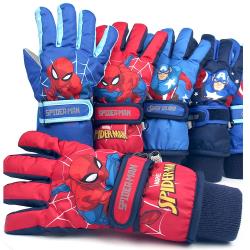 漫威英雄復仇者聯盟蜘蛛人美國隊長保暖禦寒兒童手套防水手套 460390/460413/460406(平輸品)【卡通小物】