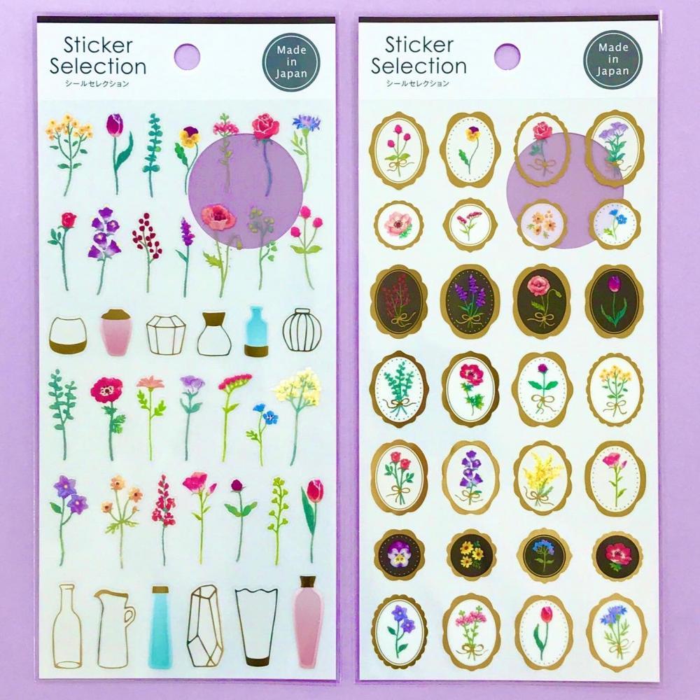 センス良すぎ セリアの重ねる お花シール この発想はなかった