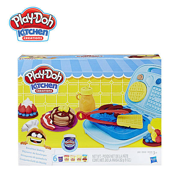 ★享受早午餐美味n★模具可做格子鬆餅、一般鬆餅與可麗餅n★內含3罐黏土、2罐迷你黏土‧1罐奶油花黏土